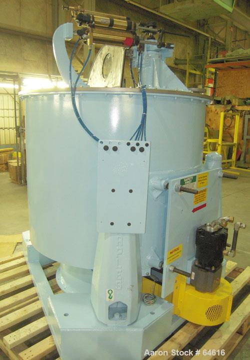 Reconditioned Sharples 48" x 30" Perforated Basket centrifuge, stainless steel construction on product contact areas. top load, bottom unload, 16 cubic foot solids capacity (basket), max bowl speed 1...