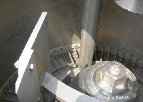 Reconditioned Sharples 48" x 30" Perforated Basket centrifuge, stainless steel construction on product contact areas. top load, bottom unload, 16 cubic foot solids capacity (basket), max bowl speed 1...