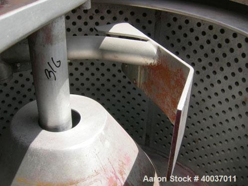 Used Stainless Steel Tolhurst Bottom Discharge Centrifuge