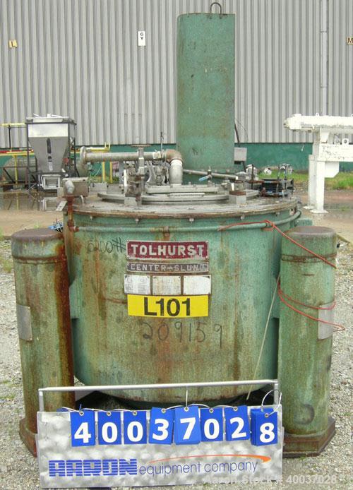 Used- Tolhurst 40" x 24" Centerslung Batch-O-Matic Top Load, Bottom Discharge Ce