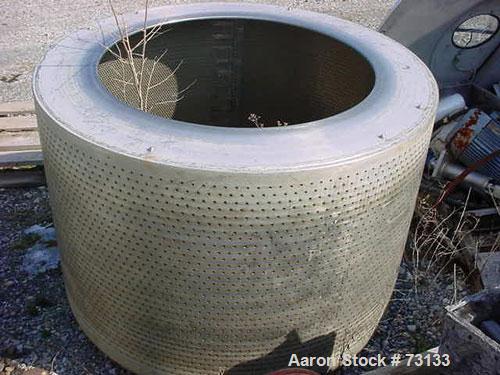 Used Tolhurst 48" x 24" Perforated Basket Centrifuge