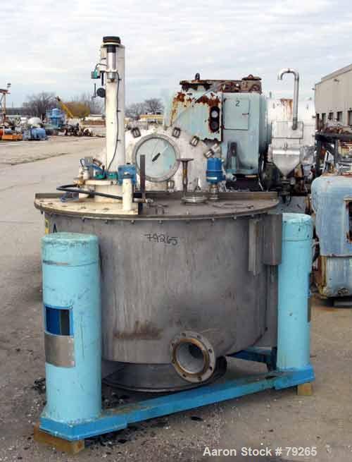 Used Stainless Steel Tolhurst Perforated Basket Centrifuge