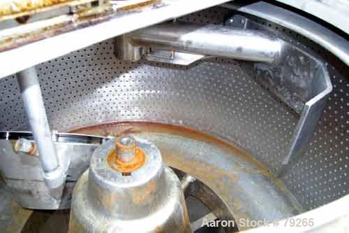 Used Stainless Steel Tolhurst Perforated Basket Centrifuge