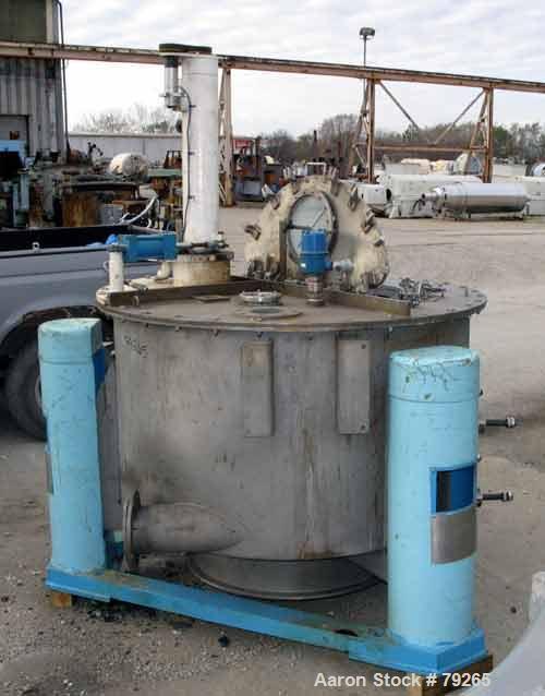 Used Stainless Steel Tolhurst Perforated Basket Centrifuge