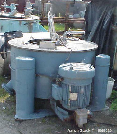 Used- Tolhurst Basket/Batch Center-Slung Centrifuge