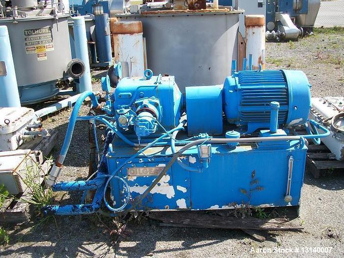Used- Tolhurst Semi-Batch-O-Matic 48" x 24" Perforated Basket Centrifuge