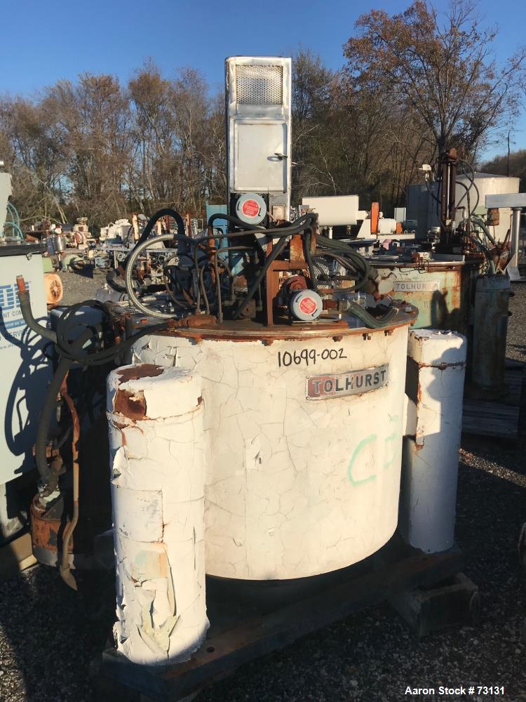 Used Tolhurst 40" x 24" Perforated Basket Centrifuge