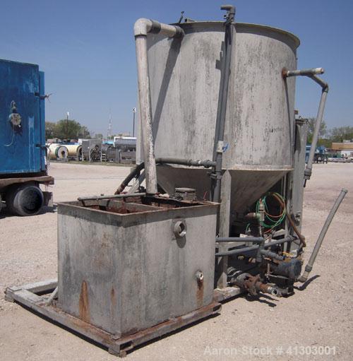 Used US Centrifuge, Model A362, Supramatic, 18" ID solid wall basket centrifuge.  Top load, bottom unload, max bowl speed 3000 rpm.  Rated 60 gpm max.  Driven by a 15 hp, 3/60/460 volt, 1775 rpm moto...