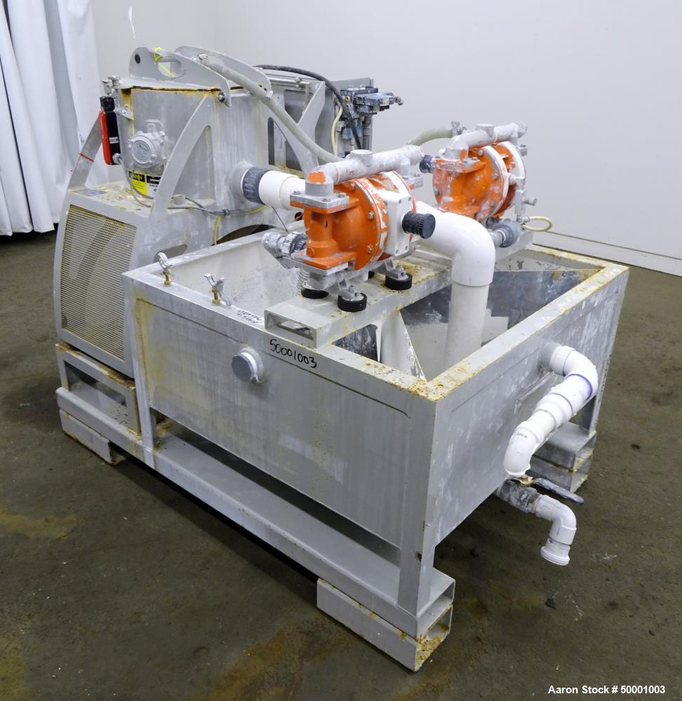 Used- US Centrifuge Solid Wall Basket Centrifuge, Model M412