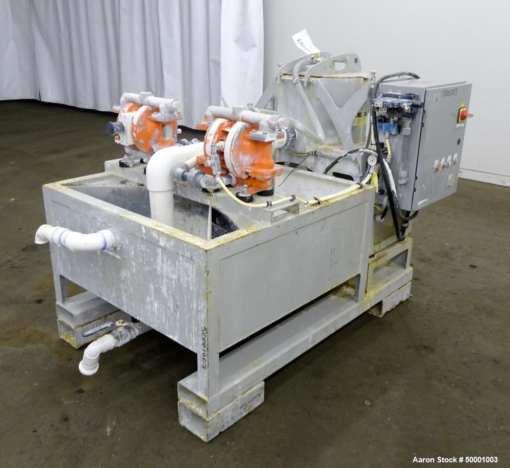 Used- US Centrifuge Solid Wall Basket Centrifuge, Model M412