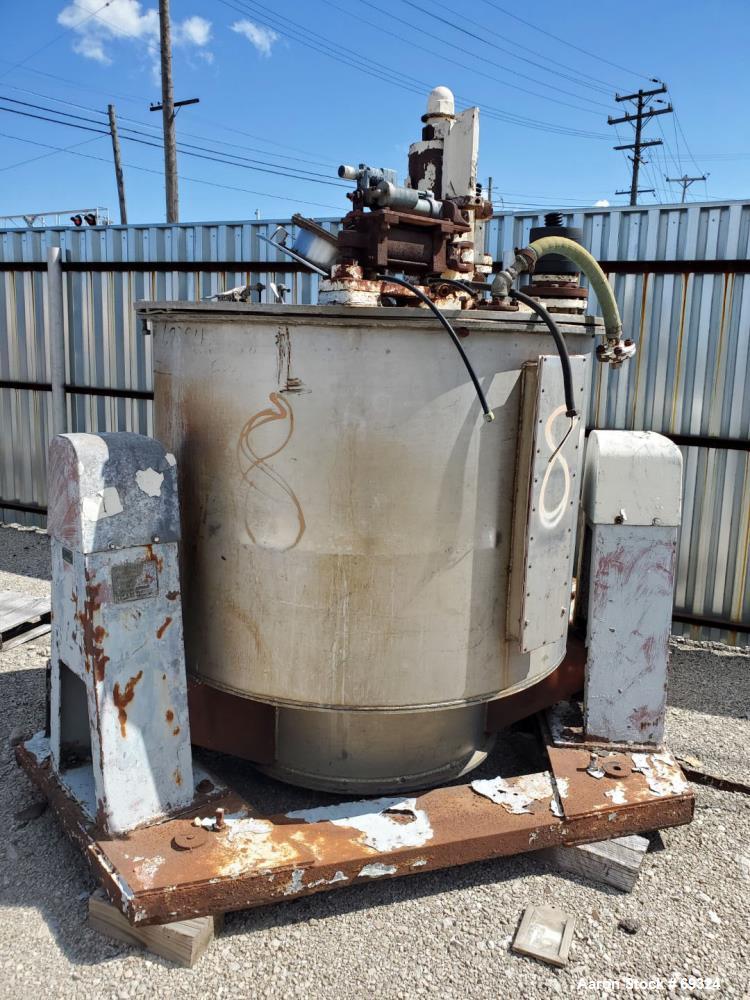 Used Western States 48" x 30" Perforated Basket Centrifuge