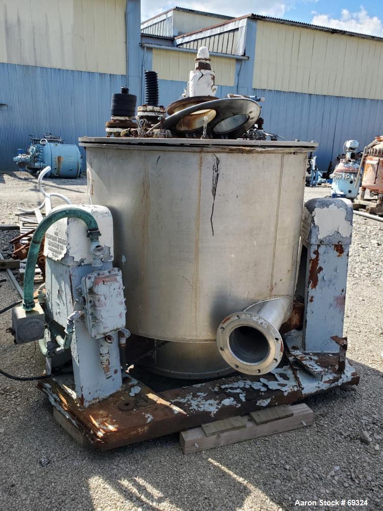 Used Western States 48" x 30" Perforated Basket Centrifuge