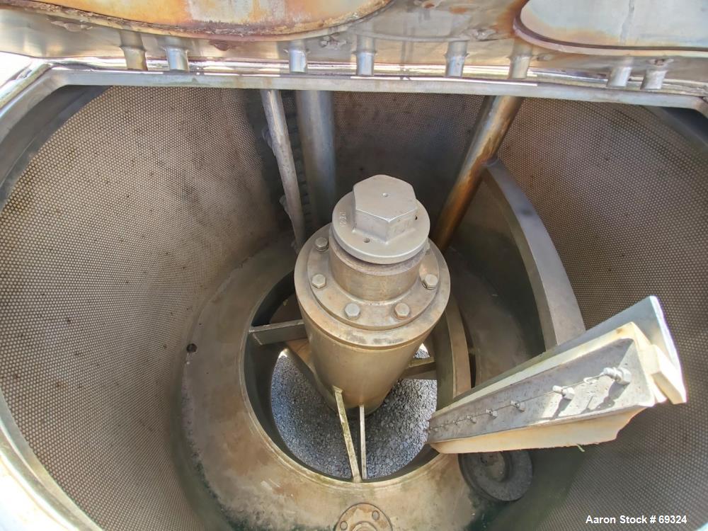 Used Western States 48" x 30" Perforated Basket Centrifuge