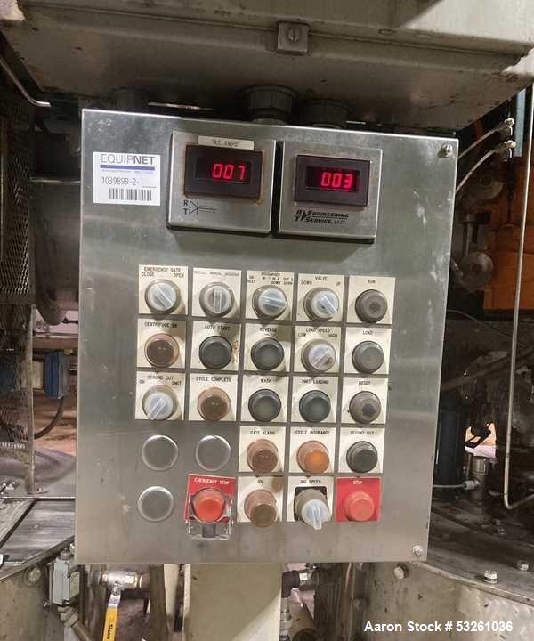 Used Roberts-Western States G-16 Automatic Sugar Centrifuge – 48" Basket Crystal Separation System