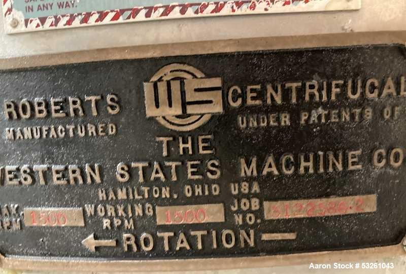 48" Centerslung Sugar Centrifuge for Industrial Dewatering & Product Recovery