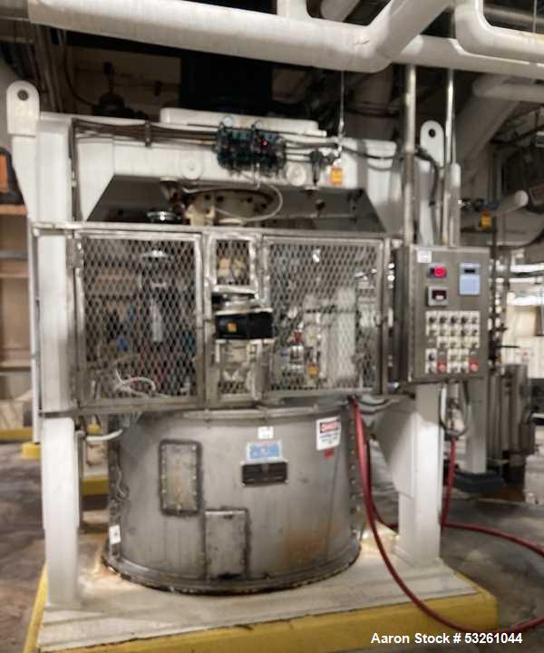 Used Roberts-Western States G-16 Basket Centrifuge for Sugar Alcohol & Crystal Processing