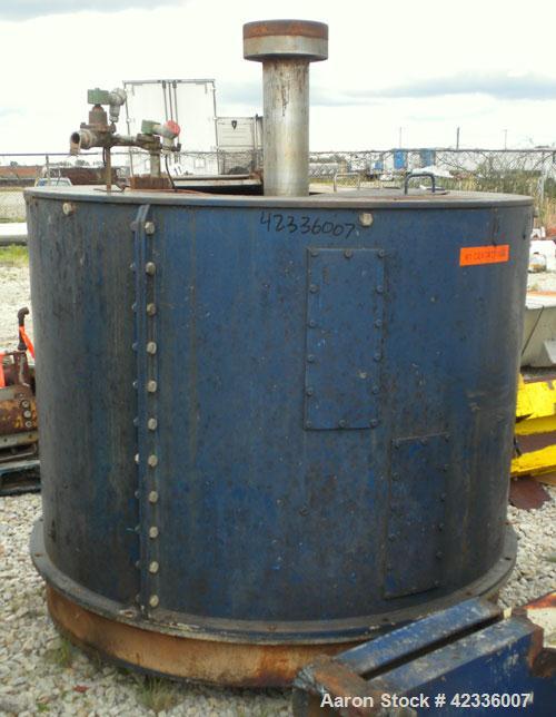 Used Western States 54'' x 40'' Series G A-Frame Perforated Basket Centrifuge. Top load, bottom dump 304 Stainless/Carbon steel basket, maximum 900 rpm. 7'' Maximum cake thickness, 23.7 cubic feet ba...