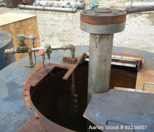 Used Western States 54'' x 40'' Series G A-Frame Perforated Basket Centrifuge. Top load, bottom dump 304 Stainless/Carbon steel basket, maximum 900 rpm. 7'' Maximum cake thickness, 23.7 cubic feet ba...