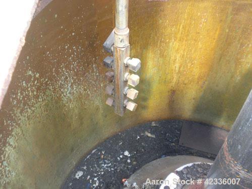 Used Western States 54'' x 40'' Series G A-Frame Perforated Basket Centrifuge. Top load, bottom dump 304 Stainless/Carbon steel basket, maximum 900 rpm. 7'' Maximum cake thickness, 23.7 cubic feet ba...