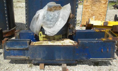 Used Western States 54'' x 40'' Series G A-Frame Perforated Basket Centrifuge. Top load, bottom dump 304 Stainless/Carbon steel basket, maximum 900 rpm. 7'' Maximum cake thickness, 23.7 cubic feet ba...
