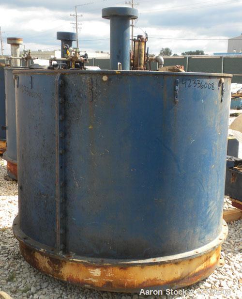 Used Western States 54'' x 40'' Series G A-Frame Perforated Basket Centrifuge. Top load, bottom dump 304 Stainless/Carbon steel basket, maximum 900 rpm. 7'' Maximum cake thickness, 23.7 cubic feet ba...