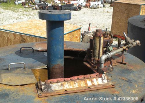 Used Western States 54'' x 40'' Series G A-Frame Perforated Basket Centrifuge. Top load, bottom dump 304 Stainless/Carbon steel basket, maximum 900 rpm. 7'' Maximum cake thickness, 23.7 cubic feet ba...