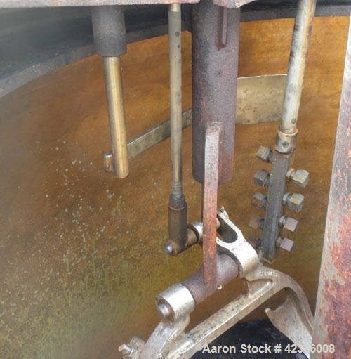 Used Western States 54'' x 40'' Series G A-Frame Perforated Basket Centrifuge. Top load, bottom dump 304 Stainless/Carbon steel basket, maximum 900 rpm. 7'' Maximum cake thickness, 23.7 cubic feet ba...