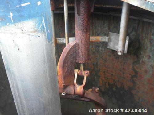 Used Western States 54'' x 40'' Series G A-Frame Perforated Basket Centrifuge. Top load, bottom dump 304 Stainless/Carbon steel basket, maximum 900 rpm. 7'' Maximum cake thickness, 23.7 cubic feet ba...