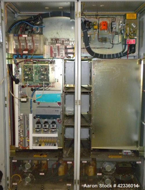 Used Western States 54'' x 40'' Series G A-Frame Perforated Basket Centrifuge. Top load, bottom dump 304 Stainless/Carbon steel basket, maximum 900 rpm. 7'' Maximum cake thickness, 23.7 cubic feet ba...