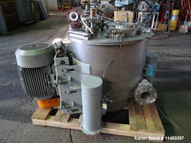 Used- Western States Perforated Basket Centrifuge. Model Q-120, 30" x 18"