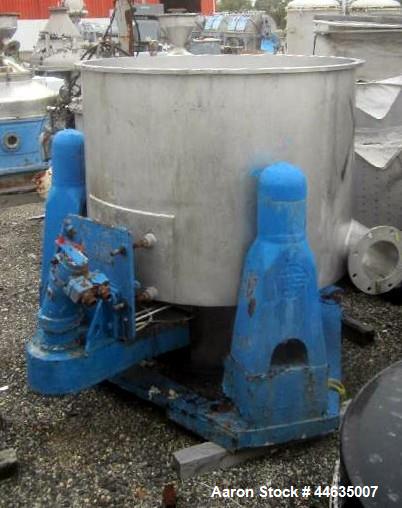 Used Western States 48" X 30" Perforated Basket Centrifuge