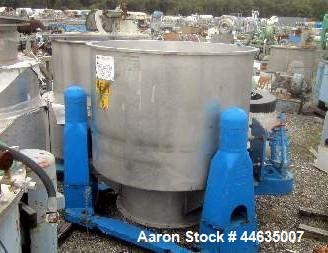 Used Western States 48" X 30" Perforated Basket Centrifuge