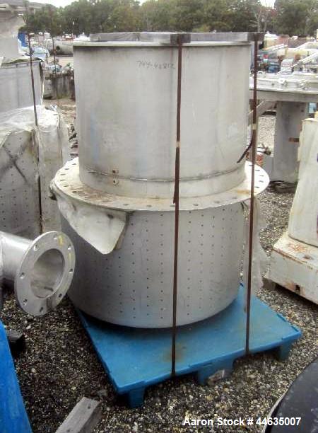 Used Western States 48" X 30" Perforated Basket Centrifuge