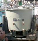 Used Sharples T-1300 Tornado 48 x 24 Perforate Basket Centrifuge, 316 Stainless Steel. Bottom discharge. Maximum bowl speed 1150 rpm. 40 kW, 50 hp hydraulic drive 380/3/50/1475 rpm with oil reservoir...