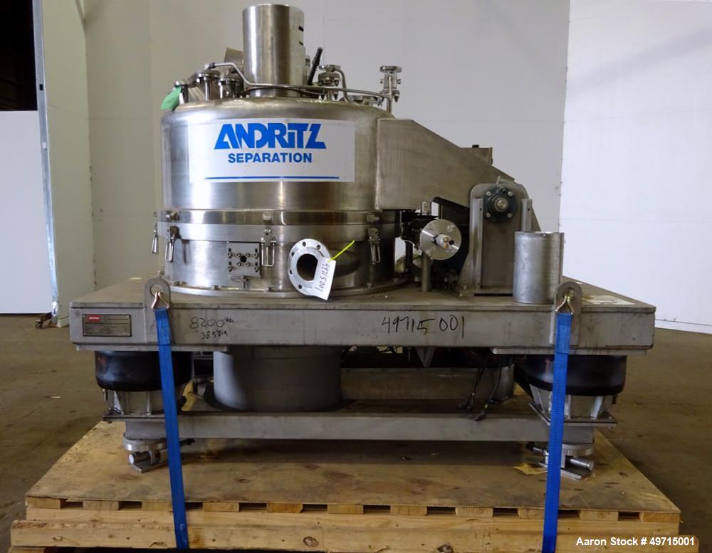 Used- Andritz Bird P2000 95 liter Vertical Peeler Centrifuge