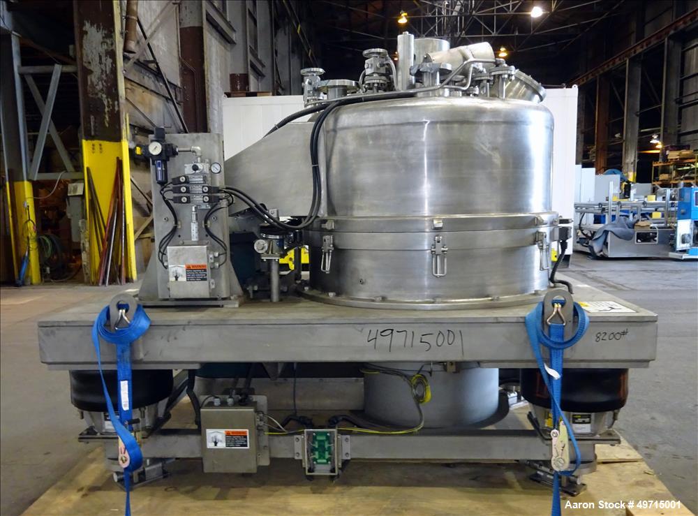 Used Andritz Bird P2000 95 liter Vertical Peeler Centrifuge