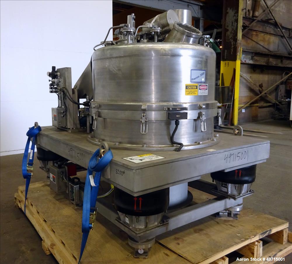 Used Andritz Bird P2000 95 liter Vertical Peeler Centrifuge