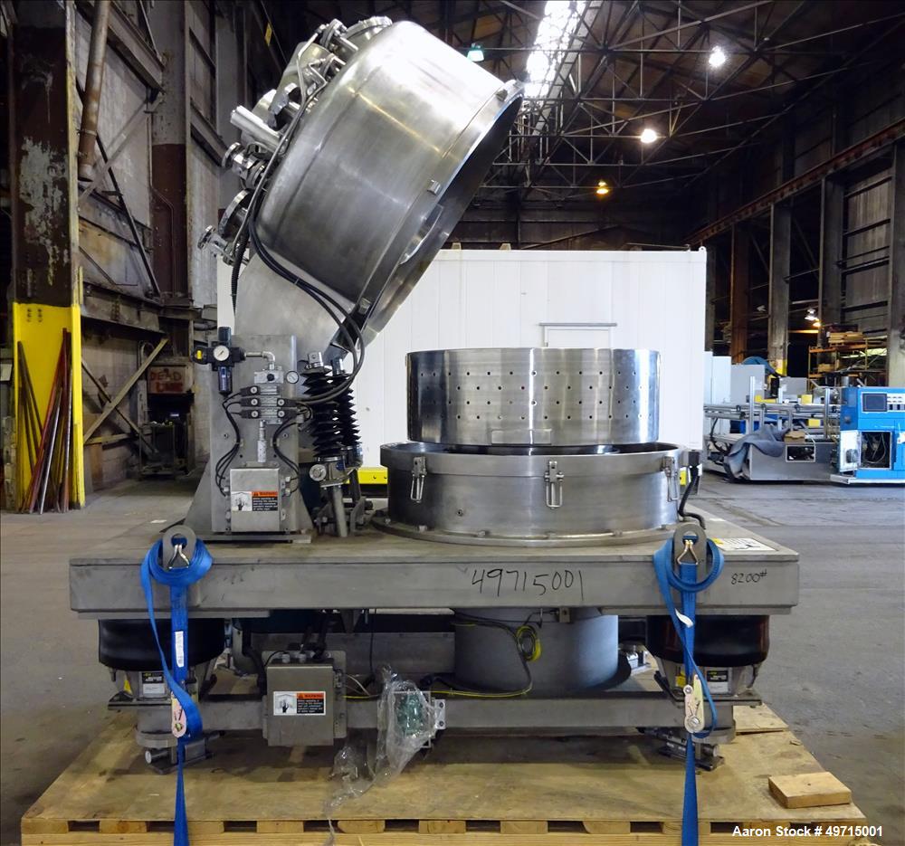 Used Andritz Bird P2000 95 liter Vertical Peeler Centrifuge