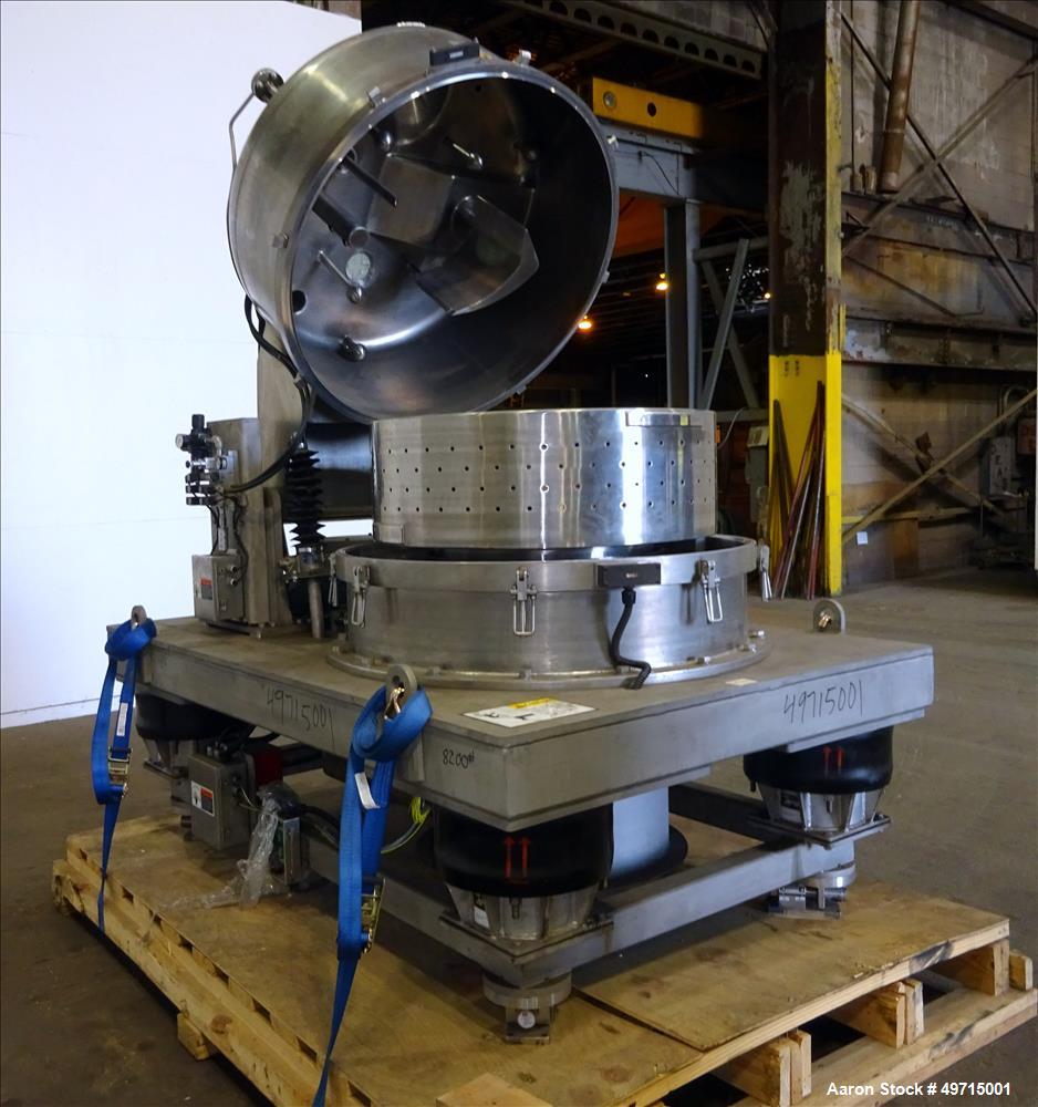 Used Andritz Bird P2000 95 liter Vertical Peeler Centrifuge
