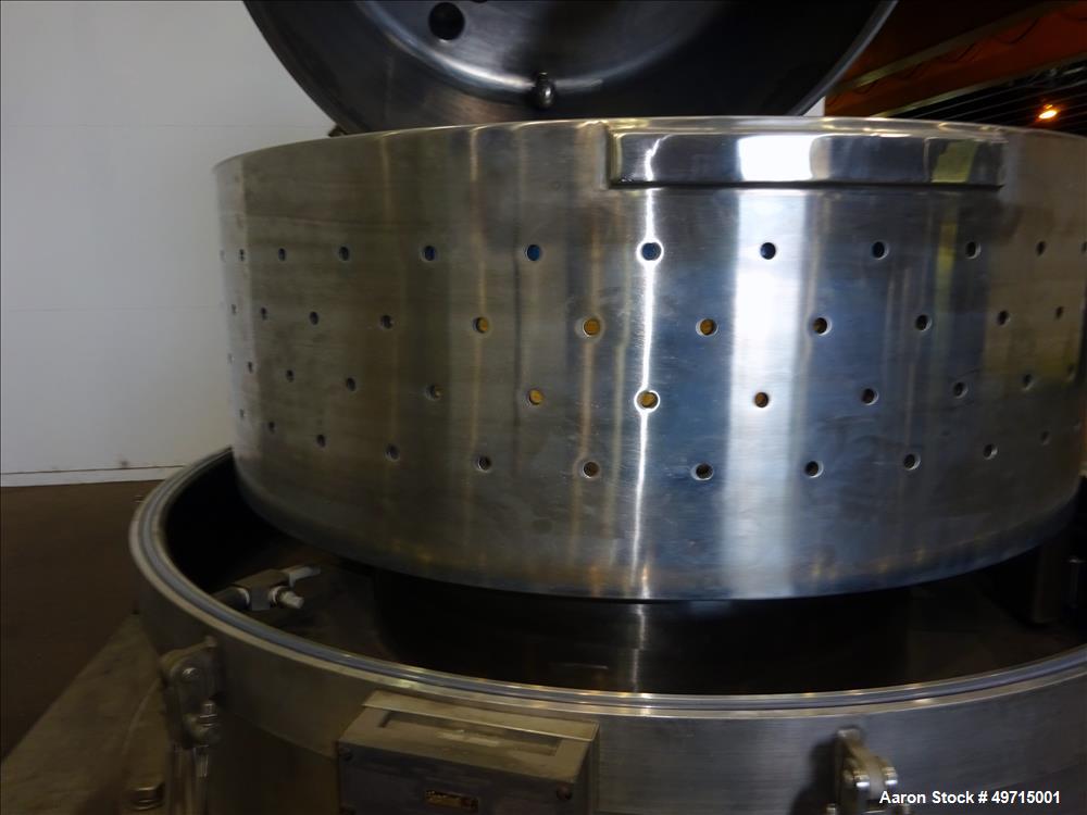 Used Andritz Bird P2000 95 liter Vertical Peeler Centrifuge