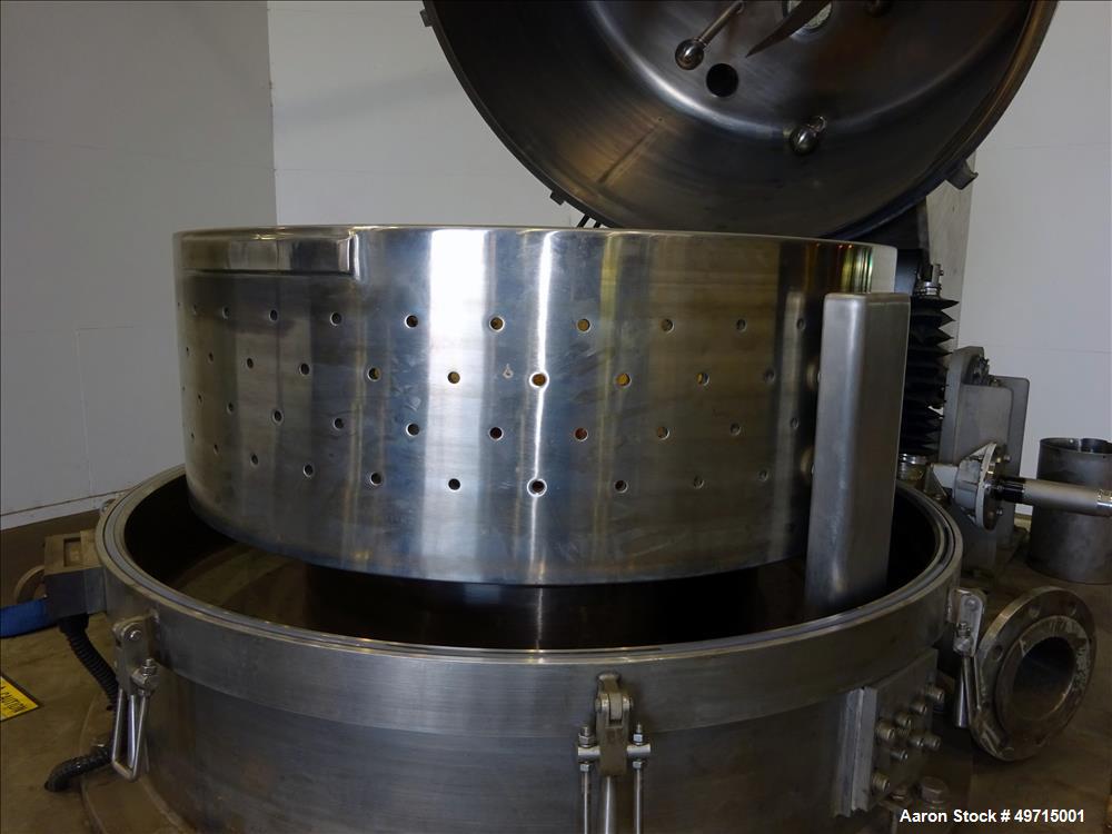 Used Andritz Bird P2000 95 liter Vertical Peeler Centrifuge