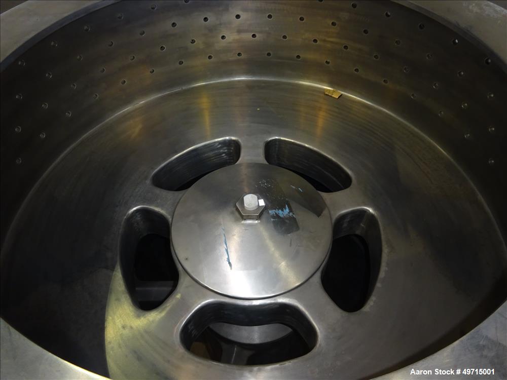 Used Andritz Bird P2000 95 liter Vertical Peeler Centrifuge