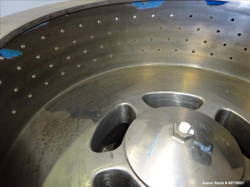 Used Andritz Bird P2000 95 liter Vertical Peeler Centrifuge