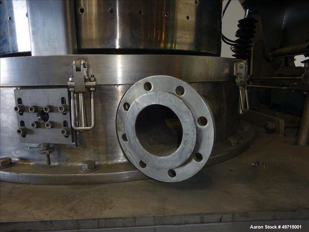Used Andritz Bird P2000 95 liter Vertical Peeler Centrifuge