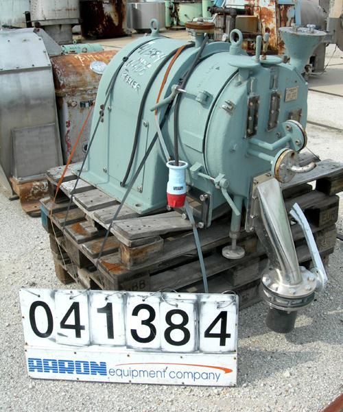 Used Stainless Steel Escher Wyss Peeler Centrifuge, Model H-400 