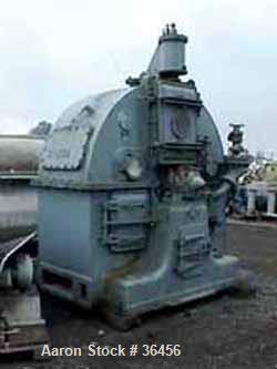Used Kraus Maffei Peeler Centrifuge, Model HZ2000, 304 Stainless Steel