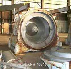 USED: Reineveld 83" peeler centrifuge, stainless steel construction(product contact areas). Max bowl speed 800 rpm, 83" diameter x 42"deep perforated basket assembly, hydraulically actuated plow asse...