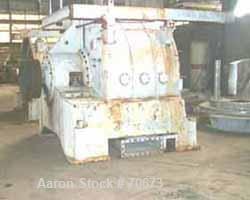 USED: Reineveld 83" peeler centrifuge, stainless steel construction(product contact areas). Max bowl speed 800 rpm, 83" diameter x 42"deep perforated basket assembly, hydraulically actuated plow asse...