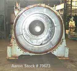 USED: Reineveld 83" peeler centrifuge, stainless steel construction(product contact areas). Max bowl speed 800 rpm, 83" diameter x 42"deep perforated basket assembly, hydraulically actuated plow asse...