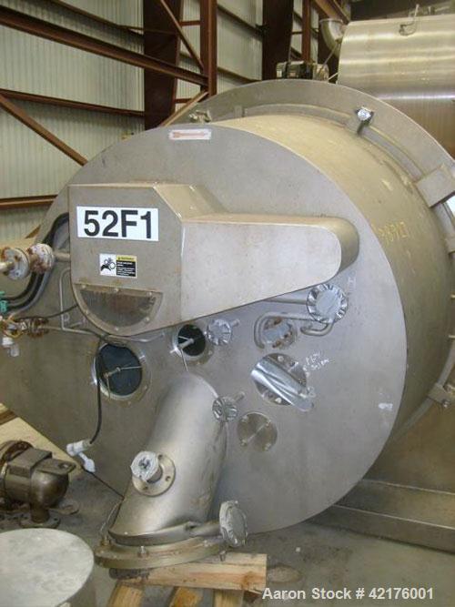 Used Robatel EHBL1323DRG Peeler Centrifuge, 316 stainless steel construction (product contact areas). Max bowl speed 1190 rpm, bowl dimensions 52" x 28", 15.5 cubic foot solid holding capacity, maxim...